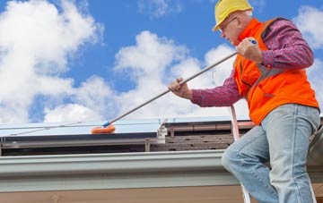 Bank Houses soft wash roof cleaning
